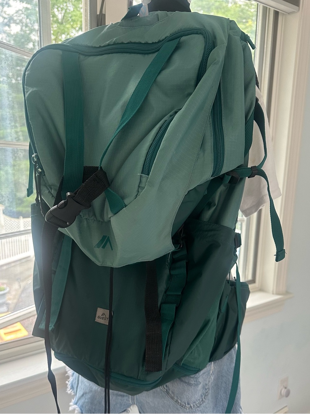 Quest Expedition 65L Internal Frame Gorpcore CabinCore Backpack Green